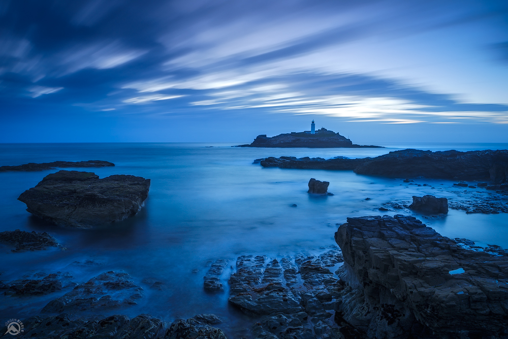 Blue Hour at Godrevy | Godrevy Lighthouse, Cornwall, England, UK